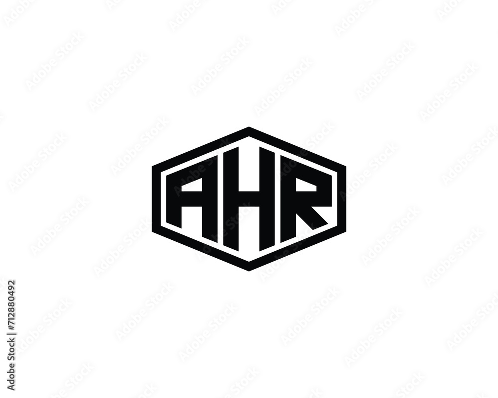 AHR Logo design vector template AHR Logo design vector template