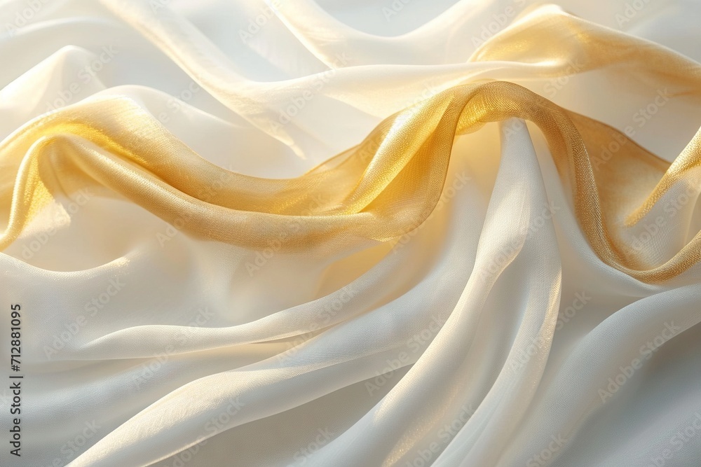 Fototapeta premium Abstract luxury minimalist gradient wallpaper pattern texture in pantone gold and white, platinum frosting.