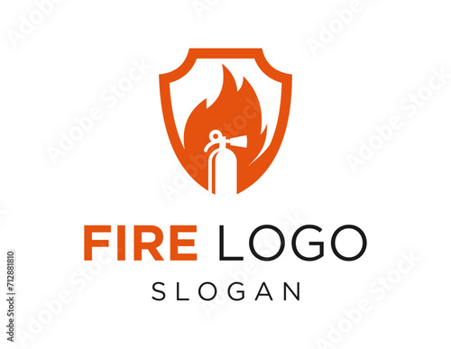 The logo design is about Fire and was created using the Corel Draw 2018 application with a white background.