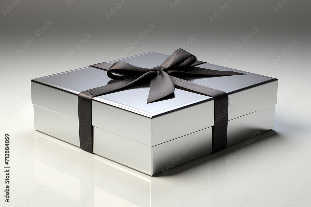 Sleek Black Friday Logo, on an isolated Sleek Silver background, Generative AI Sleek Black Friday Logo, on an isolated Sleek Silver background, Generative AI