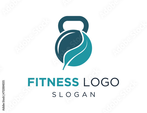 The logo design is about Fitness and was created using the Corel Draw 2018 application with a white background.