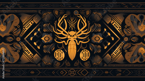 Ancient Bug with viking pattern