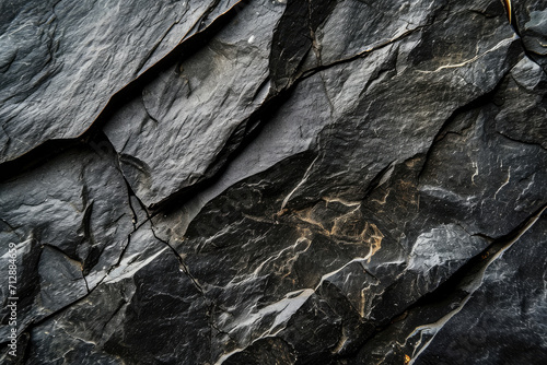 Black stone, slate texture background