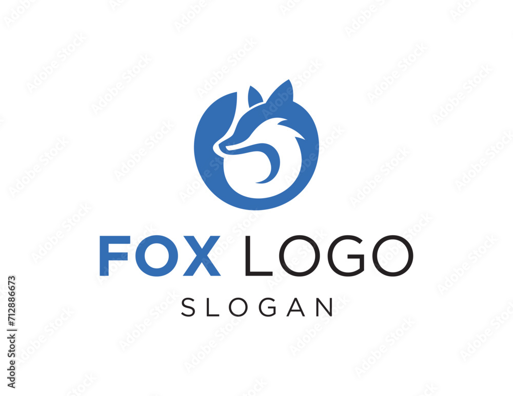 The logo design is about Fox and was created using the Corel Draw 2018 application with a white background.