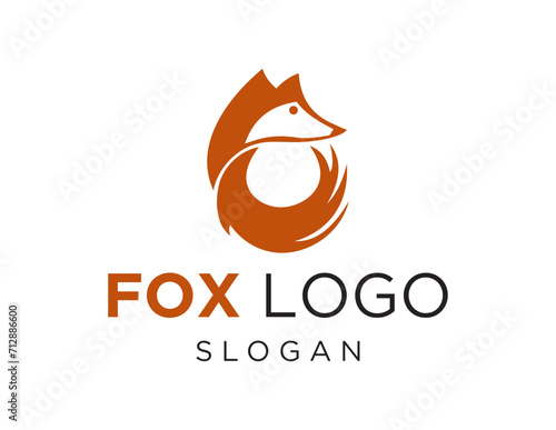 The logo design is about Fox and was created using the Corel Draw 2018 application with a white background.