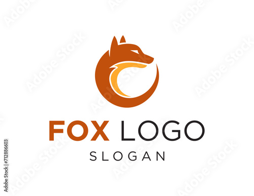 The logo design is about Fox and was created using the Corel Draw 2018 application with a white background.