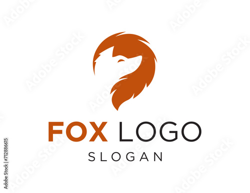 The logo design is about Fox and was created using the Corel Draw 2018 application with a white background.