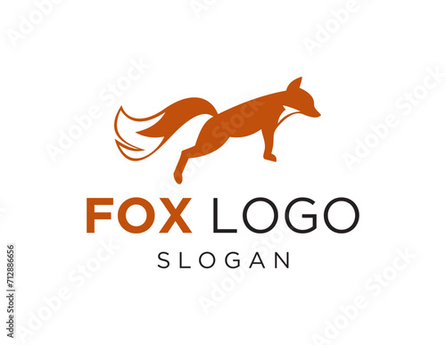The logo design is about Fox and was created using the Corel Draw 2018 application with a white background.