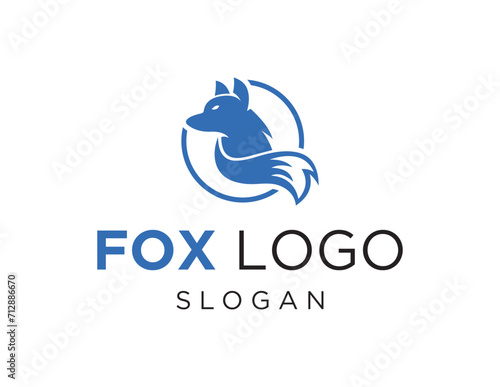 The logo design is about Fox and was created using the Corel Draw 2018 application with a white background.