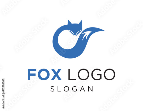 The logo design is about Fox and was created using the Corel Draw 2018 application with a white background.