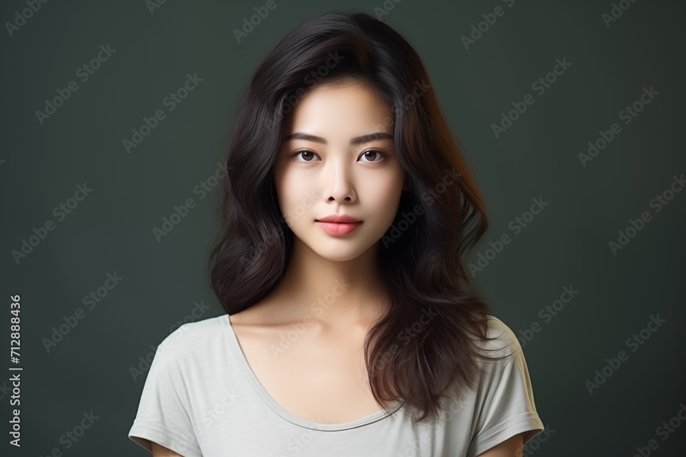 Illustration of a fashion portrait, AI Generated Illustration of a fashion portrait, AI Generated