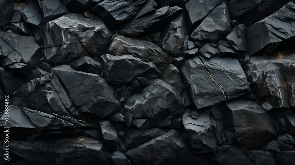 Dark Slate Rock Texture Background
