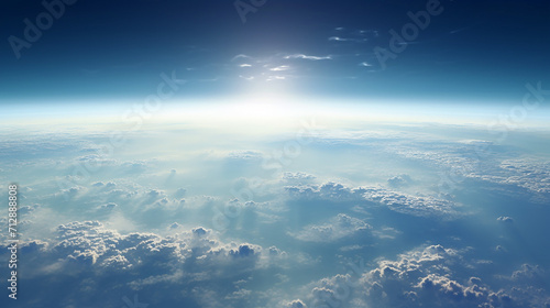 near space photography 20km above ground real photo taken from weather balloon