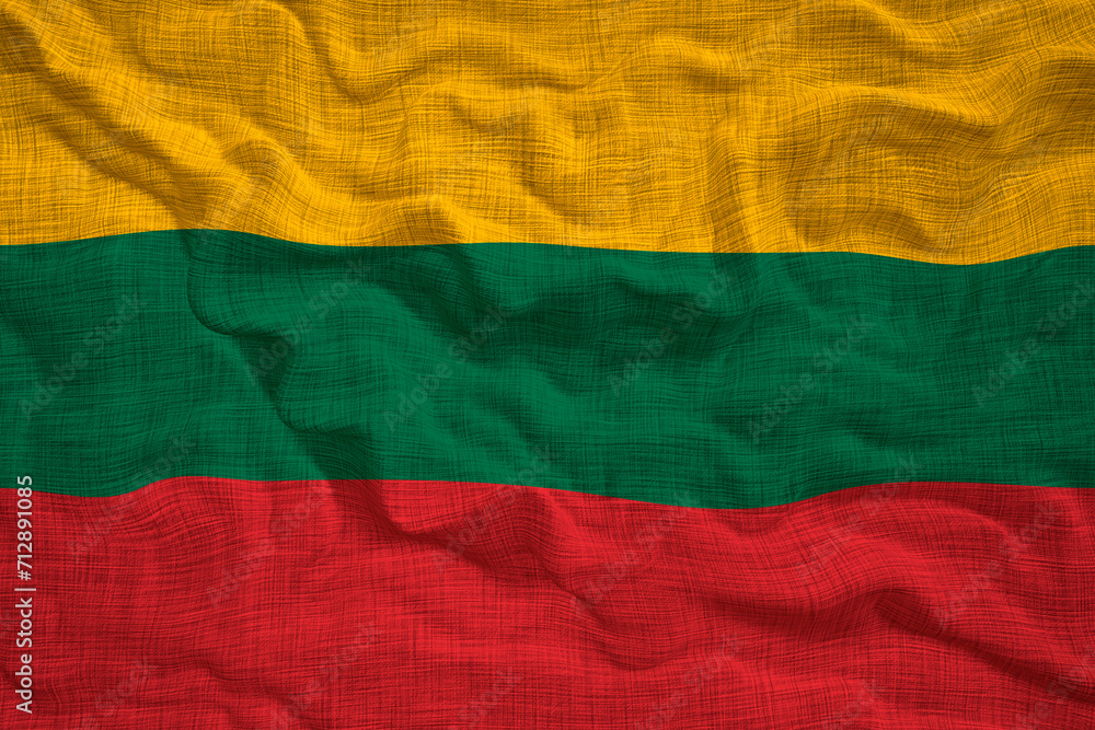 National flag of Lithuania. Background with flag of Lithuania. National flag of Lithuania. Background with flag of Lithuania.