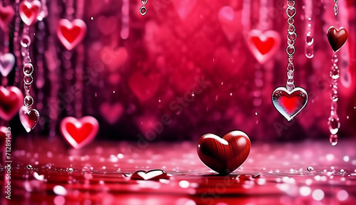 heart background, romantic abstract wallpaper , beautiful love concept wallpaper