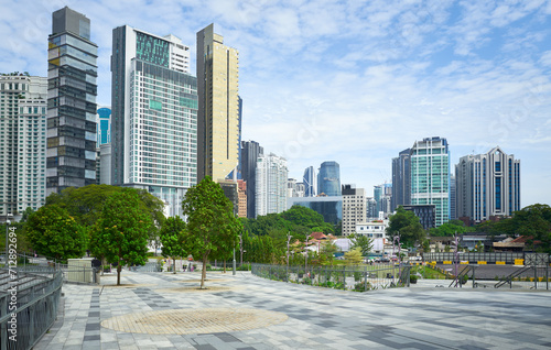 Commercial buildings with empty floors at Kuala Lumpur, Malaysia