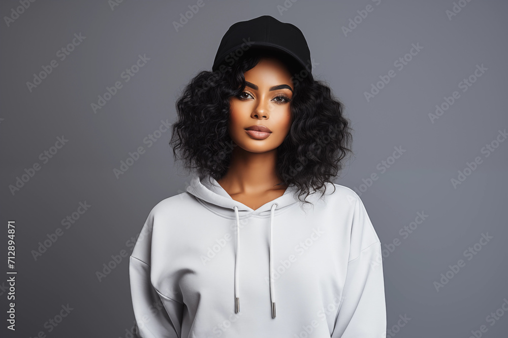 Illustration of a fashion portrait, AI Generated. Illustration of a fashion portrait, AI Generated.