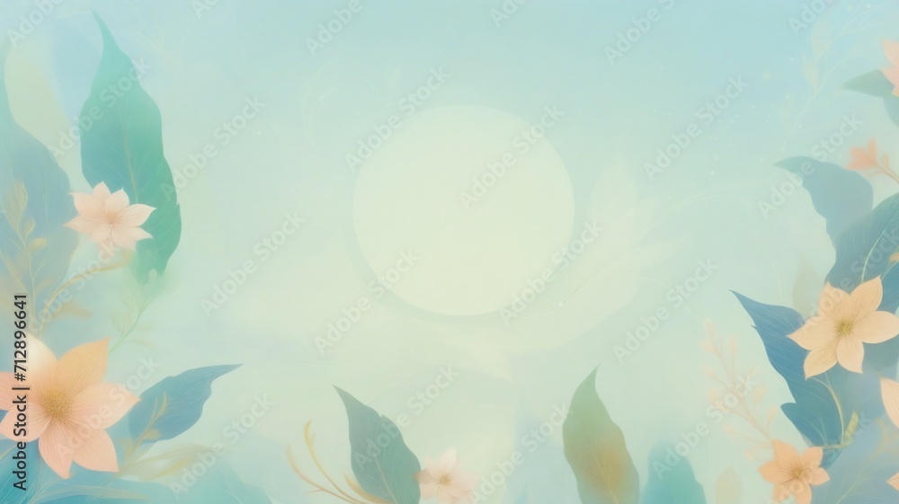 Design template for plant and floral elements Design template for plant and floral elements