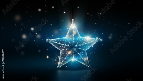 simple sparkling star with animated glimmers to represent a twinkling effect