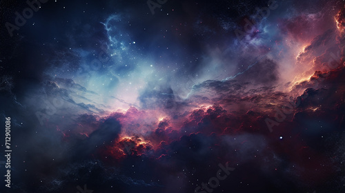 star field and nebula in outer space © Aura