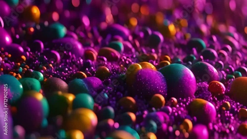 colorful pheromones, microscopic world. Generative AI photo