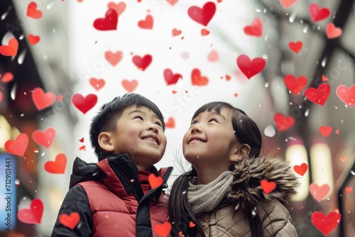 People in love celebrating valentines day for the day of love pragma