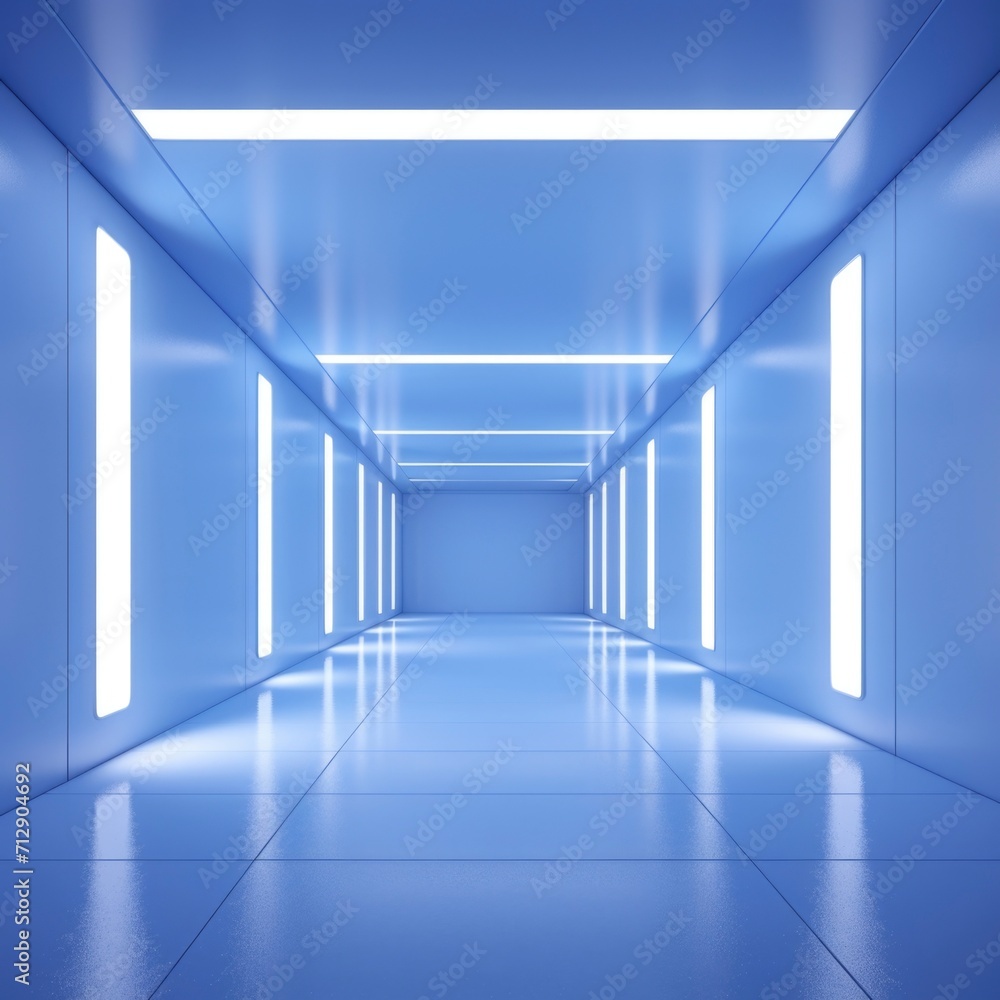Minimal modern futuristic blue colour background