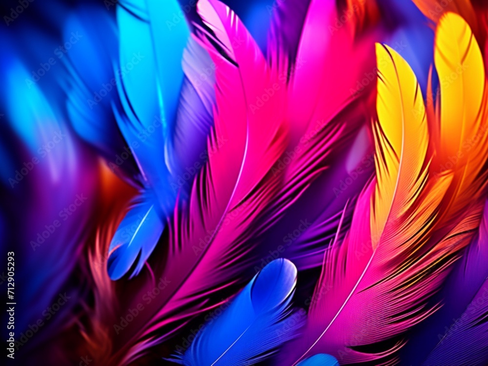 colorful feathers background colorful feathers background