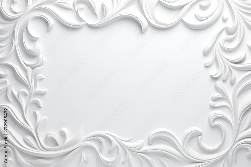 White color greeting card banner design with frame on the borders White color greeting card banner design with frame on the borders