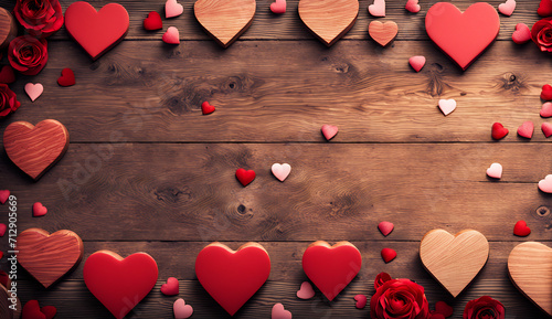 valentines background, red heart photo