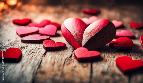 valentines background, red heart photo
