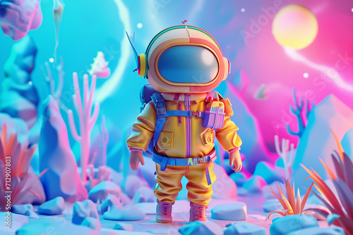 game character background 3d stylish wallpaper illustration