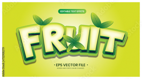 Fruit 3D Text Effect