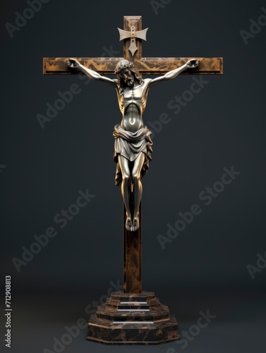 VIew of religious cross symbol