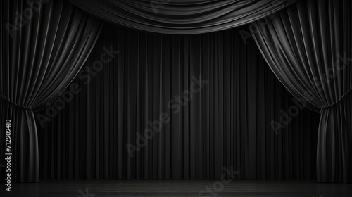Wallpaper Mural Beautiful dark stage curtains Torontodigital.ca