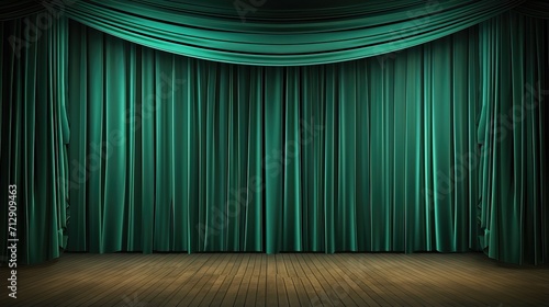Wallpaper Mural Beautiful mint stage curtains Torontodigital.ca