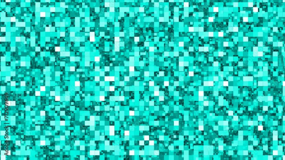 Cyclic animation multi color pixels change, cyclic animation of changing multi color squares background Cyclic animation multi color pixels change, cyclic animation of changing multi color squares background