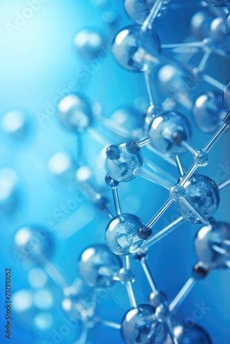 Abstract molecule close up