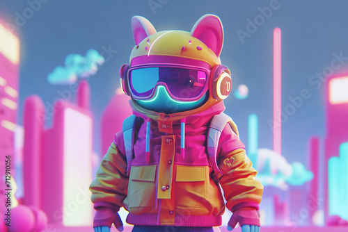 game character background 3d stylish wallpaper illustration