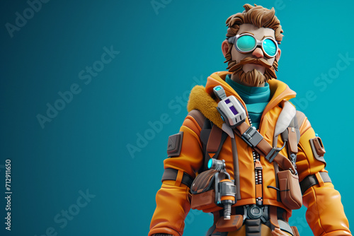 game character background 3d stylish wallpaper illustration