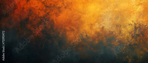 Fiery hues of amber and orange dance together in an abstract painting, evoking the intense and mesmerizing beauty of a close up fire