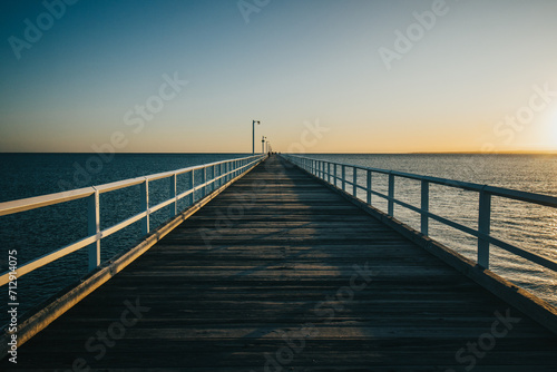 Hervey bay jetty at sunrise