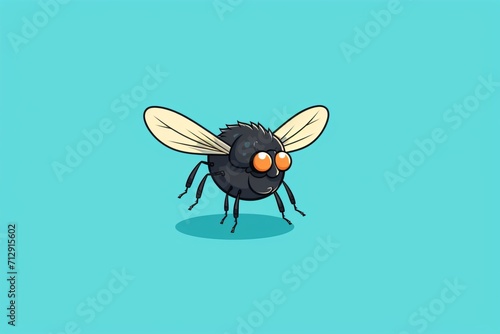 Graphic illustration of a fly insect or bug © Tarun