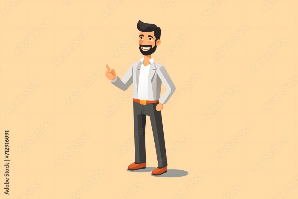 A cartoon illustration of a man A cartoon illustration of a man