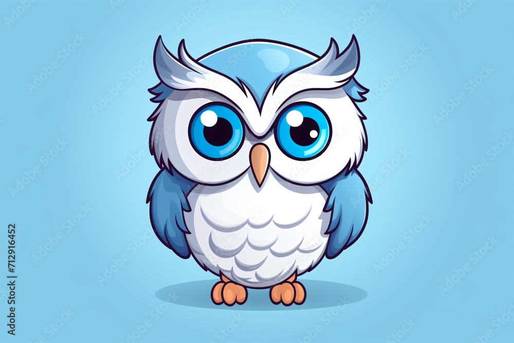 A cute illustration of an owl A cute illustration of an owl