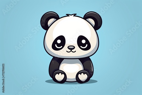 A cute panda graphic illustration