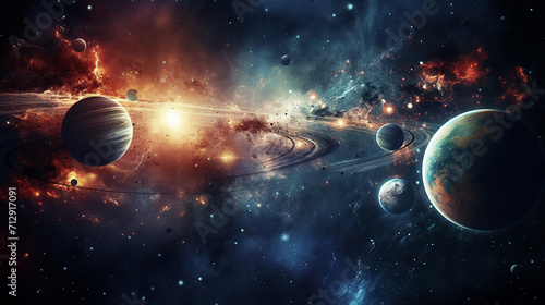 space scene background with high resolution images presents creating planets of the solar system