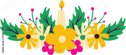 Papel Picado Floral Decoration 