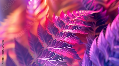 Fern fronds in a close-up dance, frozen in their flowing and calming movements within a lush oasis. © BGSTUDIOX
