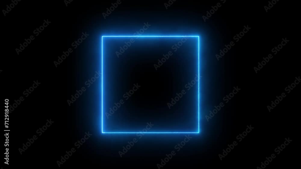 glowing square frame animation glowing square frame animation